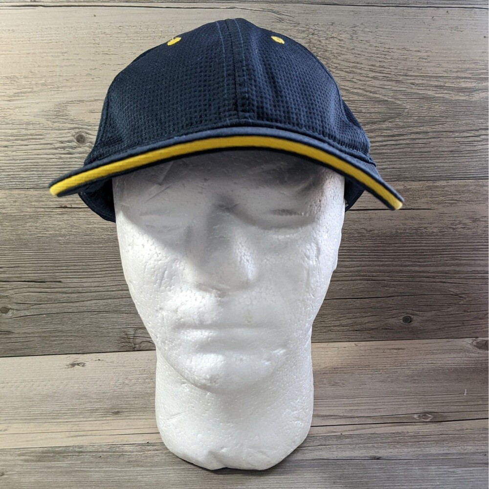 McDonalds Rubber Side Logo Snapback Hat Baseball Cap Employee Uniform Fast Food